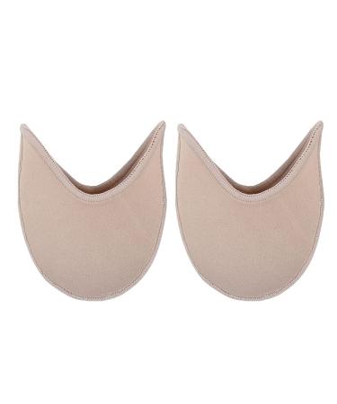 ROSENICE 1 Pair Foot Care Toe Dance Protector Insoles Half Pads Sponge Ballet Shoes Covers Toe Pointe Dance Ballet Pointe Shoes (Beige)