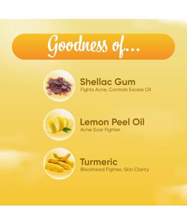Ozone Acne Check Face Wash | Aloe Vera Lemon & Turmeric - For Oily Skin & Acne-Prone | 100gm - Flawless & Glowing Skin for Men & Women - Buy Online on GoSupps.com