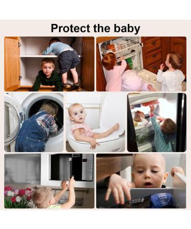 Baby Safety Strap Locks (6 Pack) - Child Proof Cabinet Doors, Drawers, Fridge, Toilet, Dishwasher - No Drilling, 3M Adhesive - Buy Online on GoSupps.com