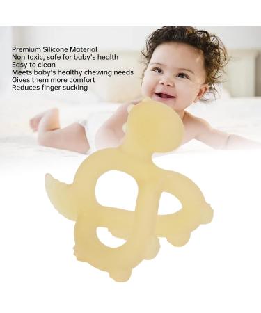 Sensory 3D Dinosaur Teether Toy for Newborns - Safe Silicone Infant Teething Toy with Nano Silver - Buy Online on GoSupps.com