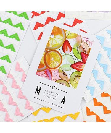 VEINARDYL 20 Colors Photo Corners Stickers - 696 Count Self Adhesive Mounting Stickers for Scrapbooking - Buy Online on GoSupps.com