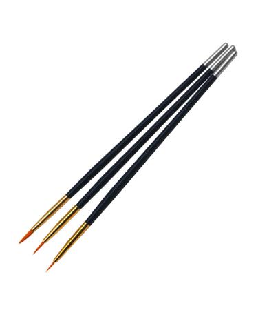 3pcs Nail Art Drawing Pens Embossing Painting Pens Brush Set for Hand Manicure