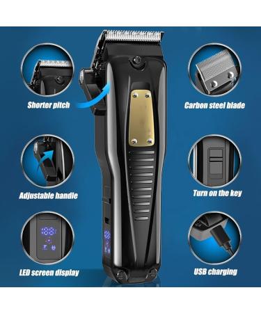 High Power Hair Clippers for Men | Professional Electric Barber Trimmer | Vintage Design & Home Use - Buy Online on GoSupps.com