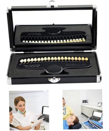 Teeth Whitening Shade Guide - 20-Color Tooth Shadow Tool with Mirror | Dentist-Approved Tracking Aid - Buy Online on GoSupps.com