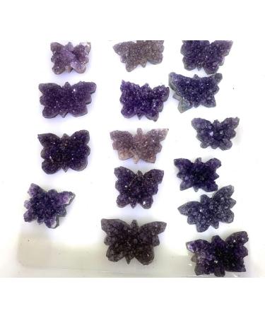 Specimen Naturaly Amethyst Quartz Butterfly Shape Quartz Cluster Specimen Quality Fengshui ERTEYIN - Buy Online on GoSupps.com