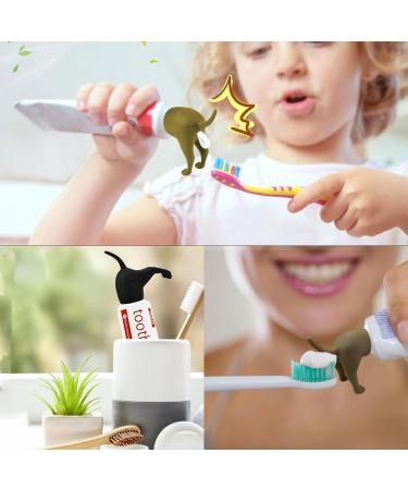 JDCMEI 3-Piece Kack with Internal Toothpaste Attachment - Fun Dog & Family Toothpaste Cap for Easy Dispensing - Buy Online on GoSupps.com