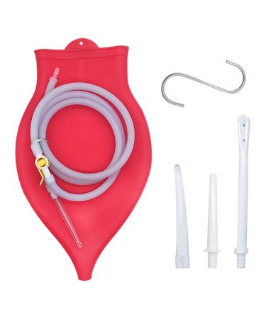 3L inlet device travel irons complete Irrigator set error for the trip intestinal cleaning of intestinal cleansing intimate shower travel stirrigator set 3 liters of enema set in 3 l travel-streakator 3l red red