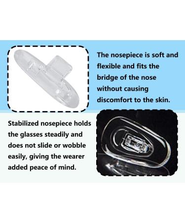 Capsing Silicone Nose Pads for Glasses - 10 Pairs Non-Slip Transparent Repair Set | Glasses Accessories - Buy Online on GoSupps.com