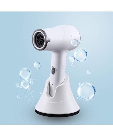 2021 Professional Cordless Hair Dryer Negative Ionic Hair Blow Dryer Light Weight Low Noise White Hair Dryers with Concentrator and Charging Base