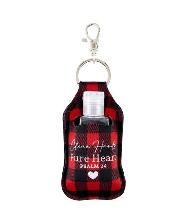 Living Grace Clean Hands Pure Heart Hand Sanitizer Key Chain - 6/pk