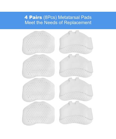Angel Wings Metatarsal Pads - 8 Piece Set for Ball of Foot Pain Relief - Soft Gel Cushions for Women and Men - Buy Online on GoSupps.com