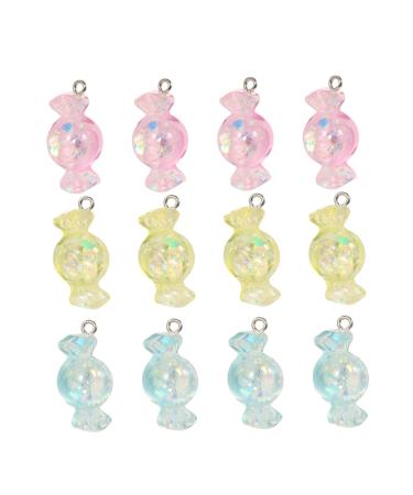 Anneome 20pcs Candy Pendant Cartoon Keychain Candy Keychain Accessories Bracelet Child Button