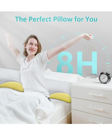 Gugusure Memory Foam Neck Pillow for Pain Relief - Orthopedic Cervical Contour Pillow in Grey - Buy Online on GoSupps.com