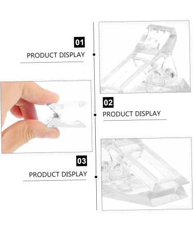 Mikinona 36 pcs Pink Tips Manicure Finger Quick Clip Gel Fixing Clips A for and Curve Tip Tools Fixation Pinchers Nail Poly Tool Salon DIY Accessories Extension Nails White Fake 1 count (Pack of 1) White Pinkx3pcs - Buy Online on GoSupps.com