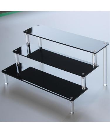 Premium Waoceo Acrylic Glasses Stand - Multi-Storey Jewelry & Sunglasses Rack | 20cm | Handcrafted Black Organizer for Watches - Buy Online on GoSupps.com