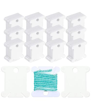 360 PCS Plastic Bobbins for Embroidery Floss | White Embroidery Floss Organizer, Embroidery Thread Organizer for Cross Stitch Organizer | Cotton Embroidery Floss Bobbins Storage for DIY Sewing Craft - Buy Online on GoSupps.com