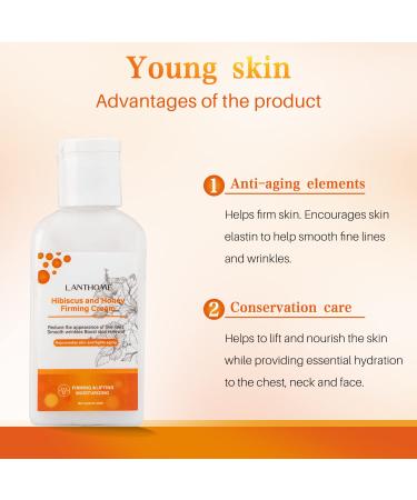 Buy Hibiscus & Honey Firming Cream - Neck & Skin Tightening Lotion with Collagen & Hyaluronic Acid | Reduces Neck Lines Firms & Smooths | 60ML International Shipping Available - Buy Online on GoSupps.com
