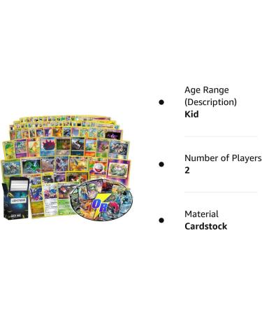 Pokemon Card Bundle: 100 Cards + 5 Foil, 15 Rare & Holo Rare Cards, 2 Ultra Rare Cards + LCC Box - Buy Online on GoSupps.com