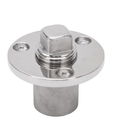 Tbest Marine Garboard Drain Plug,50mm Boat Garboard Drain Plug Stainless Steel Mirror Polish UV Resistant Marine Accessories