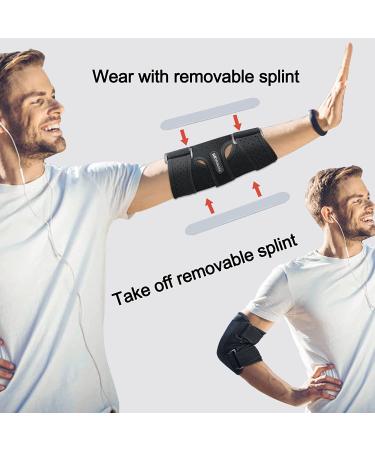 Night Elbow Brace with Metal Splints for Cubital Tunnel Syndrome and Tennis Elbow - Adjustable Support for Men and Women - Buy Online on GoSupps.com