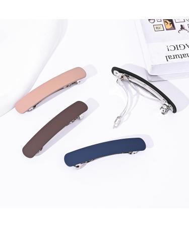 Fsmiling 4-Pack French Hair Clips for Women - Retro Patent Style Hair Barrettes for All Hair Types - Buy Online on GoSupps.com