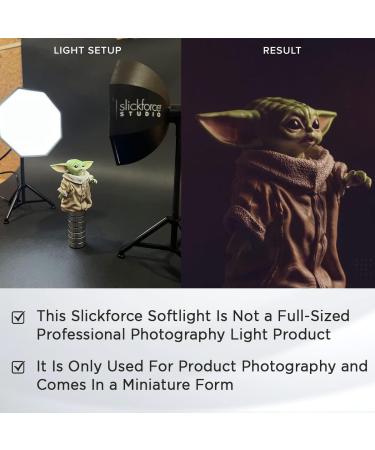 Slickforce Miniature 5W USB Softlight - Reflective Silver Umbrella with Diffuser | Ideal for Toy Photography & Nightlight | Novelty/Toy Light Prop - Buy Online on GoSupps.com