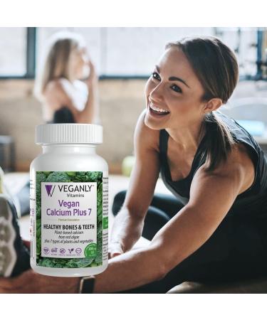 VEGANLY Vegan Calcium Plus 7 - Plant-Based Supplement for Healthy Bones and Teeth (60 caps) - Buy Online on GoSupps.com