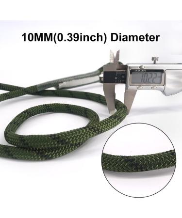 NewDoar 10mm Static Climbing Rope | Accessory Cord for Ice Climbing and Rescue | 23kn Armygreen 33ft/10M - Buy Online on GoSupps.com