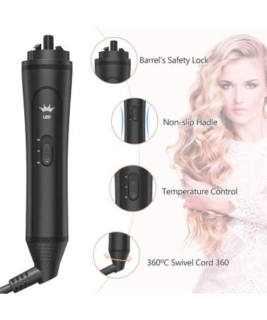 6-IN-1 Professional Curling Wand Set with 6 Interchangeable Ceramic Barrels - Rose Gold - Buy Online on GoSupps.com