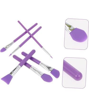 WOFASHPURET Facial Mud Applicator Brush Cosmetic Tools 15.5x3cm Purple - Buy Online on GoSupps.com
