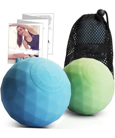 Toddmomy 2 STK Silicone Massage Balls | Deep Tissue & Myofascial Relief | Yoga & Fasciitis Fitness Tools - International Shipping - Buy Online on GoSupps.com