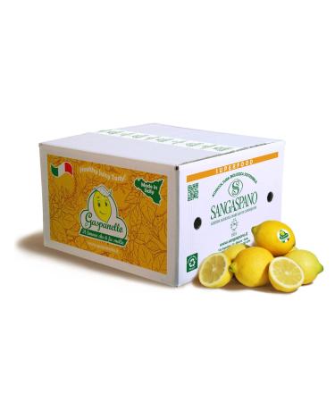 Sangaspano Gaspanella 100 Sicilian lemons and 100 organic maximum freshness and sustainability harvested directly from our trees 7 kg 7 kg Confezione da 1