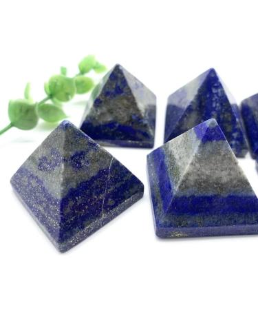 Natural Blue Lapis Lazuli Stone Quartz Crystal Pyramid Tower Home Ornaments Decoration Stones Can be Used for Home Office Decoration - Buy Online on GoSupps.com