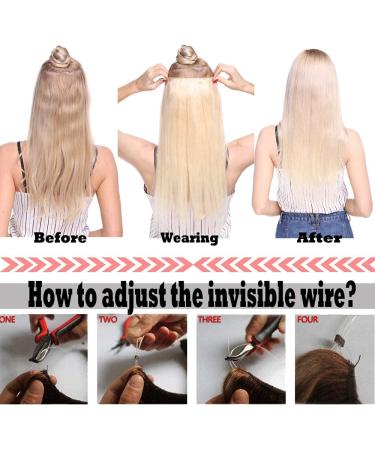 Buy S-Noilite Real Hair Extensions - 50cm (20) 70g Light Brown #6 - Easy Wire Clips for Seamless Volume - Buy Online on GoSupps.com