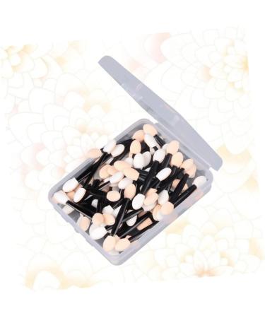 Housoutil 50 Pcs Eye Shadow Eyeshadow Double Head Eye Powder Brush Makeup Application Applicator Boxed Set - Buy Online on GoSupps.com