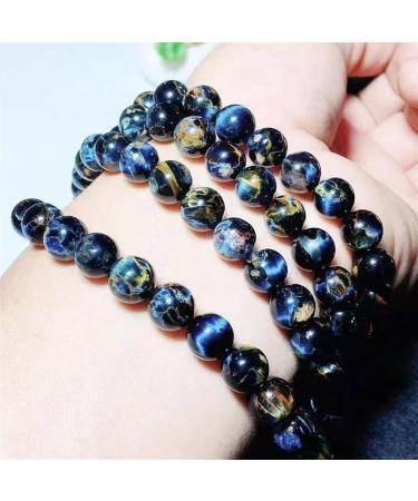 Genuine 10MM Pietersite Stone Beads Bracelet - Certified Chatoyant Gemstone from Namibia - Buy Online on GoSupps.com