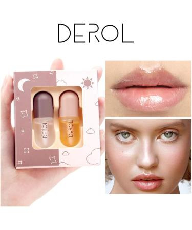 DEROL Lip Plumper Natural Lip Plumper Lip Gloss Lip Enhancer & Lip Care Serum for Fuller Softer Lips Lip Mask Beautiful Fuller Increased Elasticity Lip - Buy Online on GoSupps.com