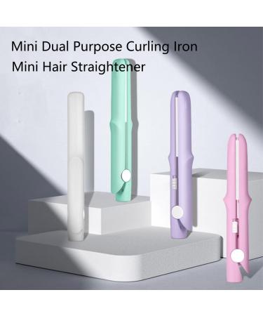 2-in-1 Mini Curling Wand & Straightener - Travel Tool for Short Hair | Dark Purple Gadgetcab - Buy Online on GoSupps.com