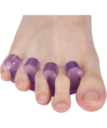 Pack of Purple Silica Gel Toe Separators Bunion & Hammer Toe Relief Stretchers | Best Toe Straighteners - Buy Online on GoSupps.com