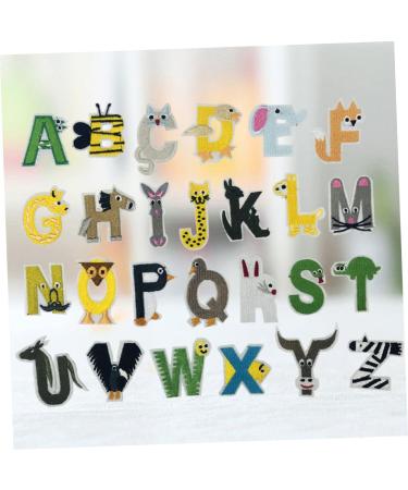 Operitacx Letters Patches 52 Pcs Embroidery Patches Embroidery Letter Patches Cloth Decals Cloth Stickers Cartoon Accessories - Buy Online on GoSupps.com