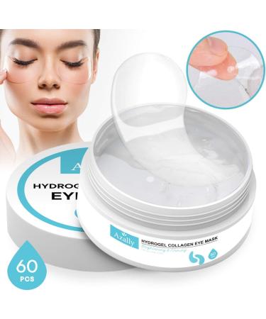 AZALLY Hydrogel Collagen Eye Mask - 60pcs Anti-Aging Under Eye Patches for Puffy Eyes Treatment - Buy Online on GoSupps.com