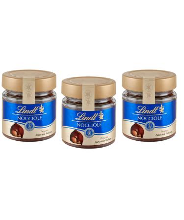 Lindt Crema Spalmabile alle Nocciole Spread Cream with Glass Hazelnuts 200 g Fine Italian Hazelnuts (Pack of 3)