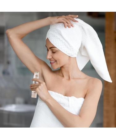Electric Shaver for Women Small Delicate Zone Trimmer Double head bikini trimmer for leg armpit face Beige - Buy Online on GoSupps.com