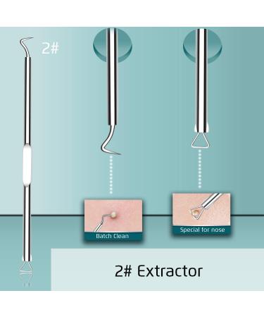 Acne Pimple Extractor Kit Premium Blackhead Remover Straight Tweezer Blemish Removal Tools Whitehead Pore Clean No Rust Stainless Steel - Buy Online on GoSupps.com