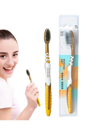 Gohemsun hand toothbrush soft toothbrush |Soft bristles for clean teeth - portable dental floss toothbrush clean toothbrush for trips women men