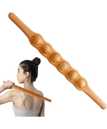 Qarido Rollstab | Smooth Exercise Scooter | Double-Sided Muscle Stick with 6 Spinning Rollers | Nutchproof Gua Sha Slip Fest Handle for Arms & Feet | International Shipping Available - Buy Online on GoSupps.com