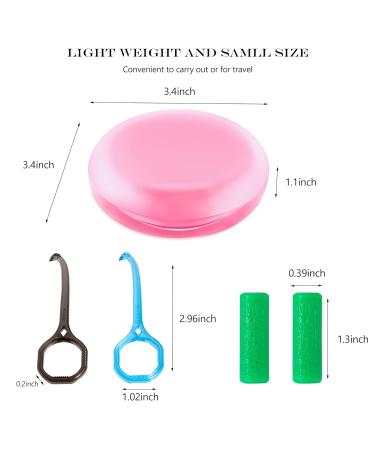 Wenge Aligner Removal Tool with Mirror & Pink Retainer Case - 2 Aligner Trays & Chewies for Oral Care - Buy Online on GoSupps.com