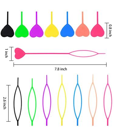 20 Pcs Quick Hair Beader Tool Set for Braids & Ponytails with 200 Rubber Bands and Comb - Multicolor - Buy Online on GoSupps.com