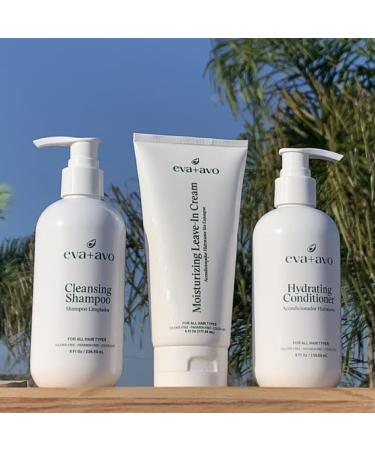 EVA + AVO Shampoo and Conditioner Set | Hydrating Avocado Oil & Wild Rosemary for All Hair Types | 8 Fl Oz Duo - International Shipping Available - Buy Online on GoSupps.com