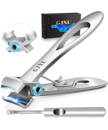 Nail Clippers for Men Thick Nails - 16mm Wide Jaw Opening Toenail Clippers for Seniors Nails Cutter with Long Handle  Sharp Extra Large Heavy Duty Clippers Gifts for Men Dad Father